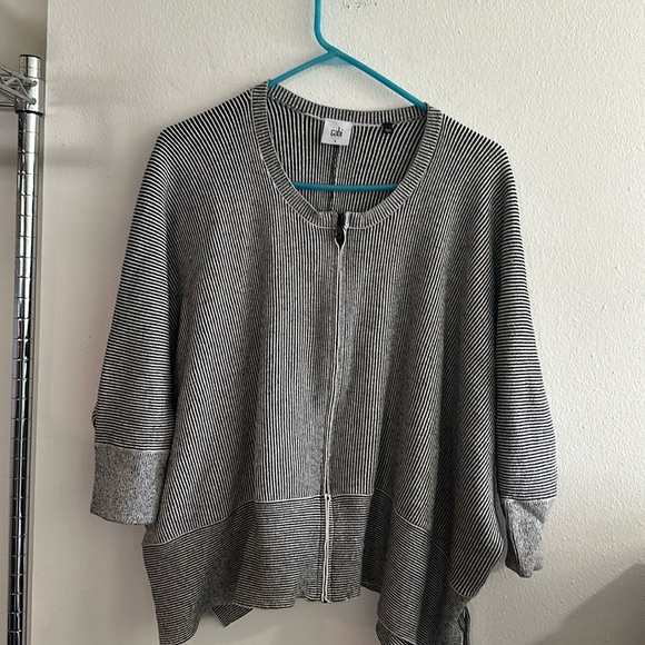 Cabi zipper front sweater jacket size large - Picture 1 of 5